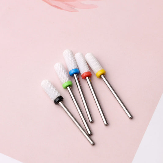 LadyMisty Ceramic Nail Drill Bit Milling Cutter For Manicure Pedicure Nail Files Buffer Nail Art Equipment Accessory