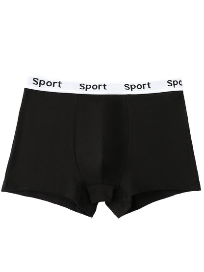 7 pieces mixed boys' underwear 8-14 years old solid color breathable soft stretch 95% cotton boy's boxer briefs