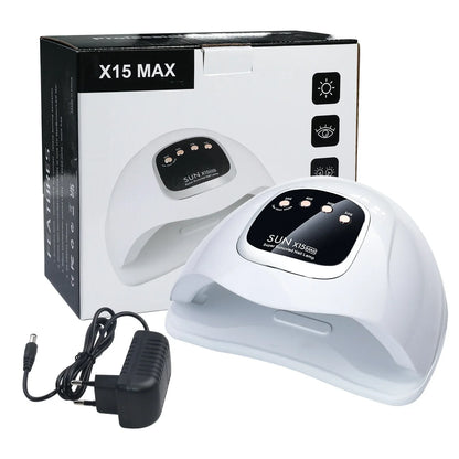 SUN X15 MAX High-Power Nail Drying Lamp For Gel Nails 280W 66LEDS Gel Polish Drying Machine With Auto Sensor UV LED Nail Lamp