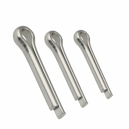 150PCS Split-Pins / Split Cotter Pins Stainless Steel A2-Marine Grade (304) +Box Steel Hard Case Link Assortment