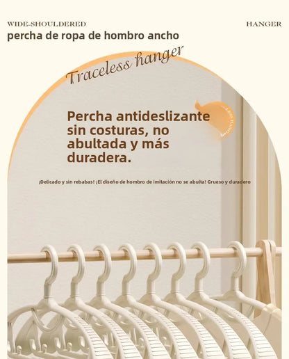 Thiened Wide Oulder Clothes Hanger Home Anti-Slip Hanging Clothes Hanger Large Size Plastic Rotatable Clothes Hangers Organizer
