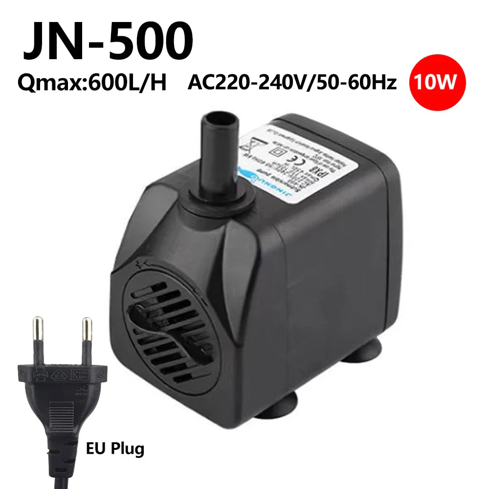 AC220V Multi-functional Silent Aquarium Submersible Pump, Landscape Large-flow Water Spray Pump,Fish Pond Water Circulation Pump