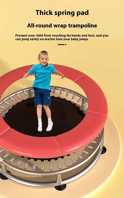 Children's Indoor Trampoline Home Use Jumping Bed 3-10 Years Old Household Trampoline Fun Fitness Exercise for Kids