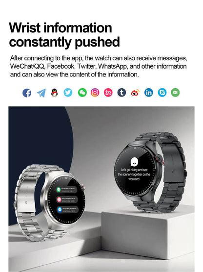 2025 New Nursing Grade Smart Watch Blood oxygen Blood Lipid Uric Acid ECG+PPG Body Temperature Bluetooth Call Health Smartwatch