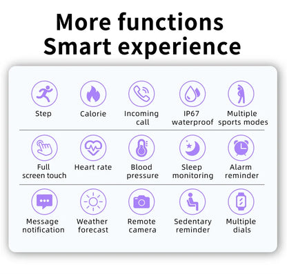 LIGE Smart Watch Women Men Full Touch Screen Bluetooth Call Smartwatch Waterproof Sports Fitness Tracker Watches for Android iOS