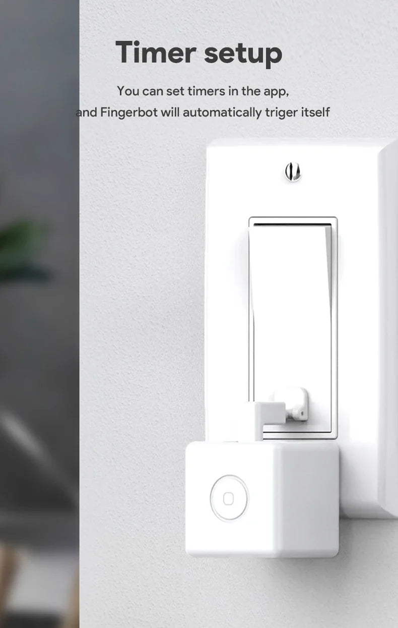 Tuya Zigbee Smart Touch Fingerbot Plus Type-C Rechargeable Robot Button Pusher Arm Switch Works With Alexa Google Home Alice