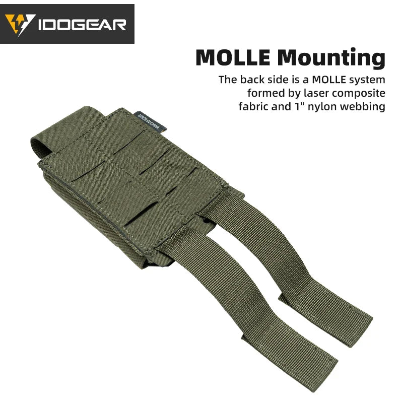 IDOGEAR Tactical Single LSR 556 Mag Pouch Mag Carrier MOLLE Pouch Laser Cut Tool Bags 35135