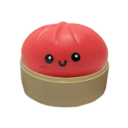 11 Styles Realistic Giant Dumpling Squeeze Toy With Bamboo Steamer Soft Dough Ball Decompression Fidget Toy Funny Creative Gift