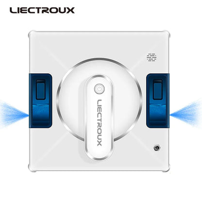 Robot Window Cleaner Liectroux YW509, 4-Way Water Spray,Home Glass Floor Window Robot Vacuum Cleaner,Strong Vacuum,Smart Memory