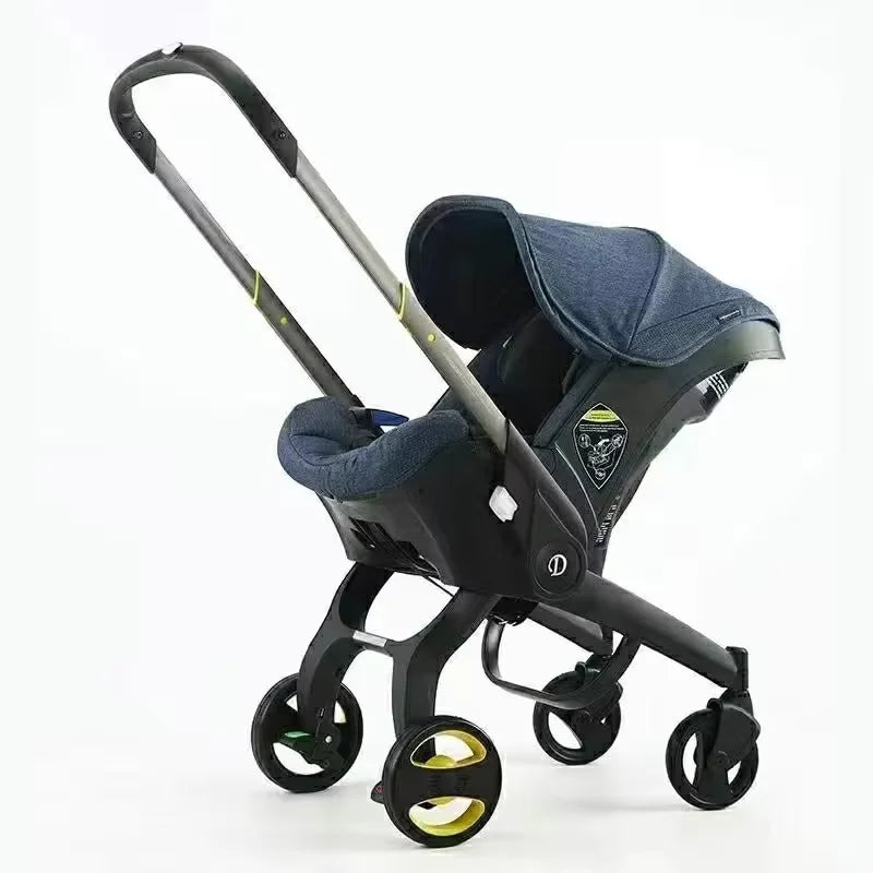 Multi-functional Two-Way Stroller 3-in-1 Foldable Basket Seat Portable Lightweight Luxury Travel Stroller Newborn-Ready Baby Stroller Baby Products, Infant Car Seats