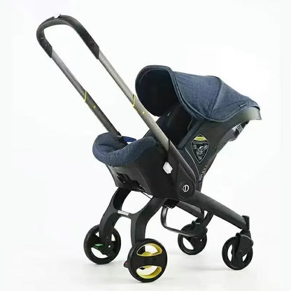 Multi-functional Two-Way Stroller 3-in-1 Foldable Basket Seat Portable Lightweight Luxury Travel Stroller Newborn-Ready Baby Stroller Baby Products, Infant Car Seats