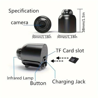 2.4G WiFi Camera Small Remote Monitoring Wireless Survival Camera Home Security Small Night Vision Network Camera