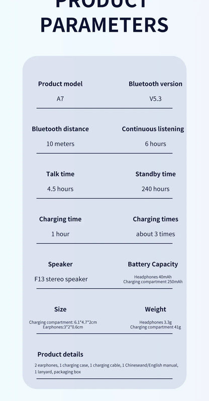 2025 Air Pro Wireless Bluetooth Earphones TWS Headset HiFi Earbuds Noise Reduction Headphones Waterproof For IPHONE Android