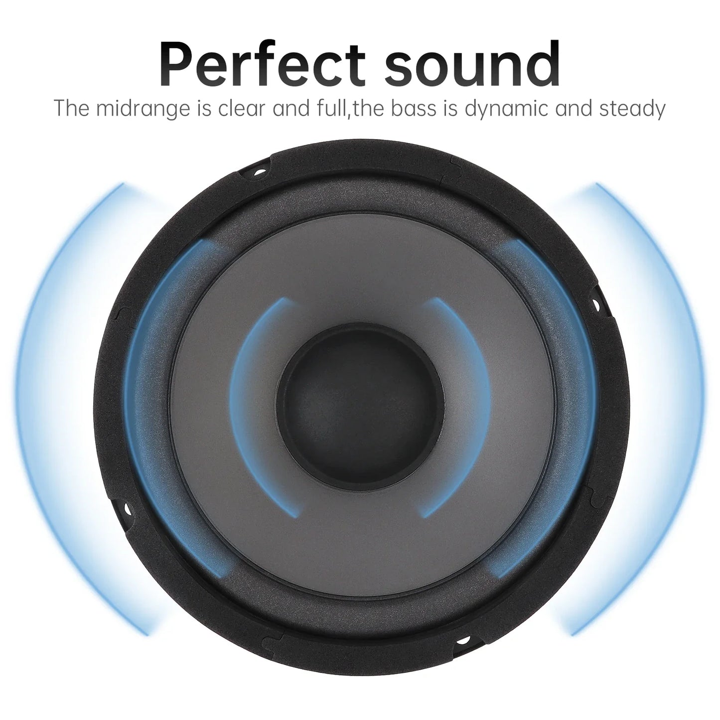 1 Piece 6.5 Inch Car Speakers 600W 2-Way Vehicle Door Subwoofer Audio Stereo Full Range Frequency Automotive Speakers for Car