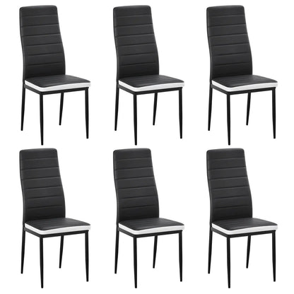 Modern Dining Chairs, Kitchen Chair Leather with Metal Legs and Foot Pads,Thick Padded Seats,Backrest Set