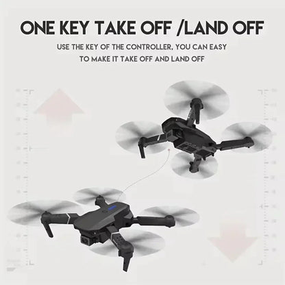 2026 New E88 Professional HD Dual Camera 4K RC Drone Wide Angle Camera Foldable Helicopter Quadcopter Aircraft Kid Gift Toys