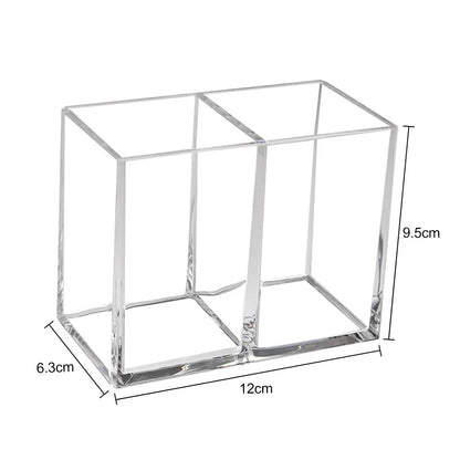 Transparent lipstick Cosmetic Makeup Acrylic Makeup Brush Tool Storage Box Case Make-up Brush Holder Table Organizer Makeup Tool