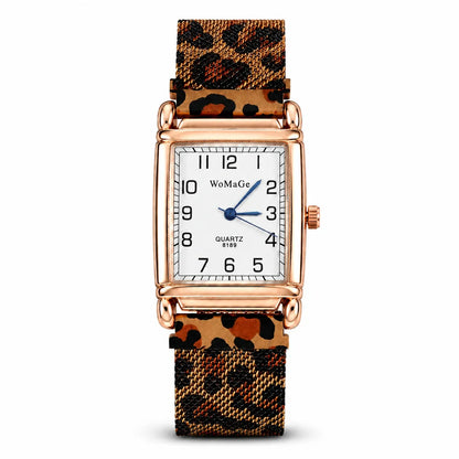 New Watches for Women Square Rose Gold Wrist Watches Fashion Leather Brand Watches Ladies Quartz Watch Clock Montre Femme