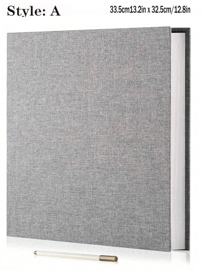 1pc Linen Photo Album Self Adhesive Scrapbook Album for 2x3 4x6 5x7 8x10 Pictures DIY Photo Book Birthday Gifts for Women Mom