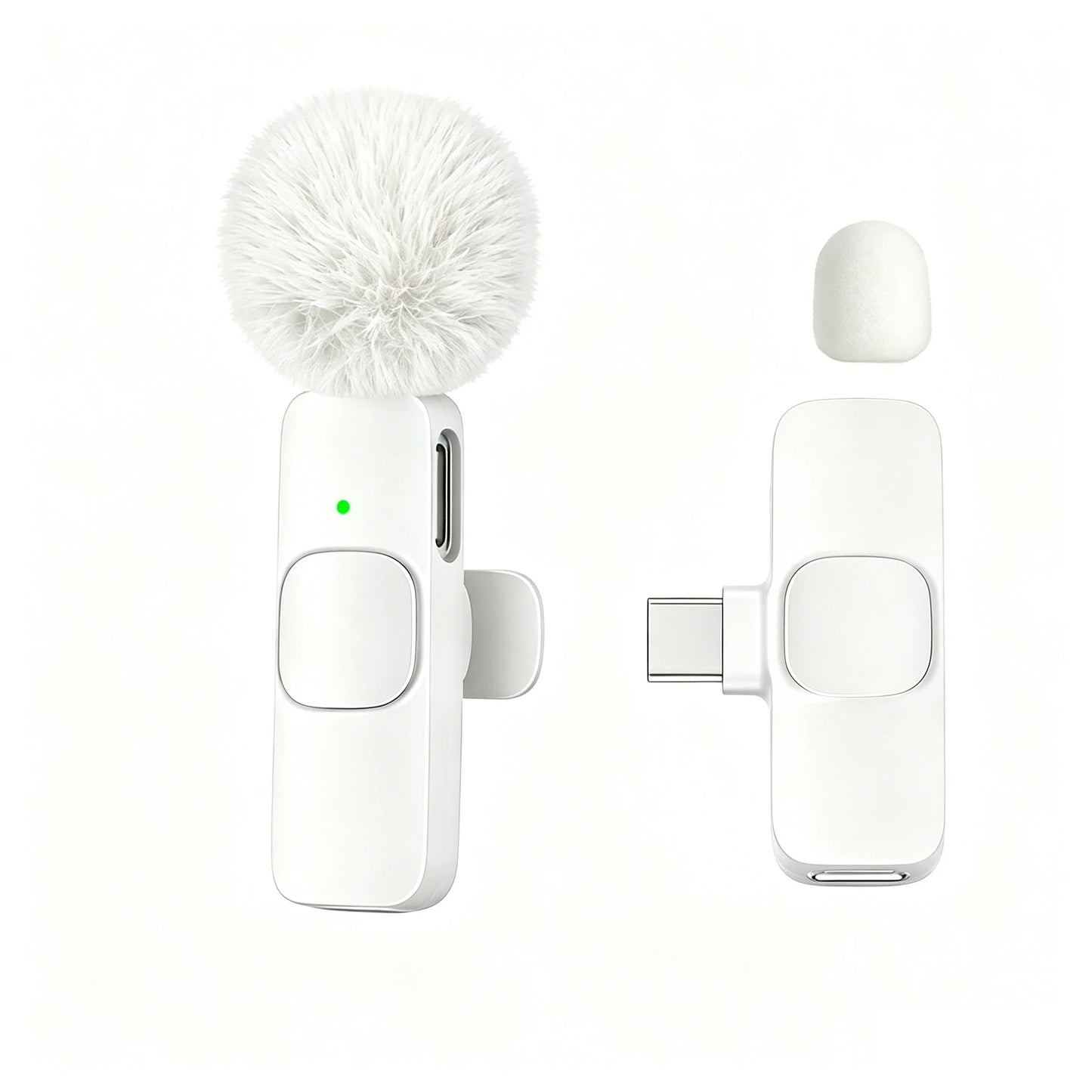 Type-C Port Professional Wireless Lavalier Microphone for Smartphones, Computers and Cameras, Plug and Play