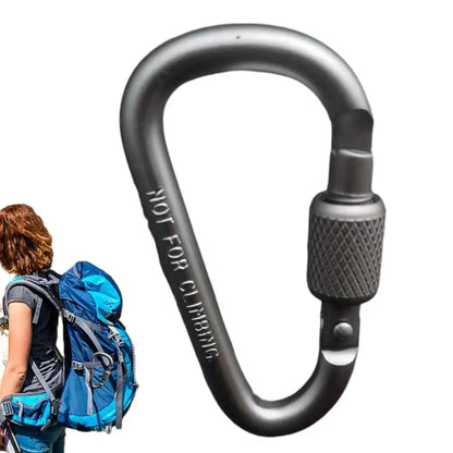Outdoor Climbing Carabiner D Shaped Paracord Tensioner Key Chain Clip Aluminum Alloy Guylines Tensioner Camp Mountaineering Hook