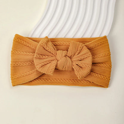 1Pcs Newborn Baby Headband For Girls Elastic Knit Children Turban Baby Bows Soft Nylon Kids Headwear Hair Accessories 32 Colors