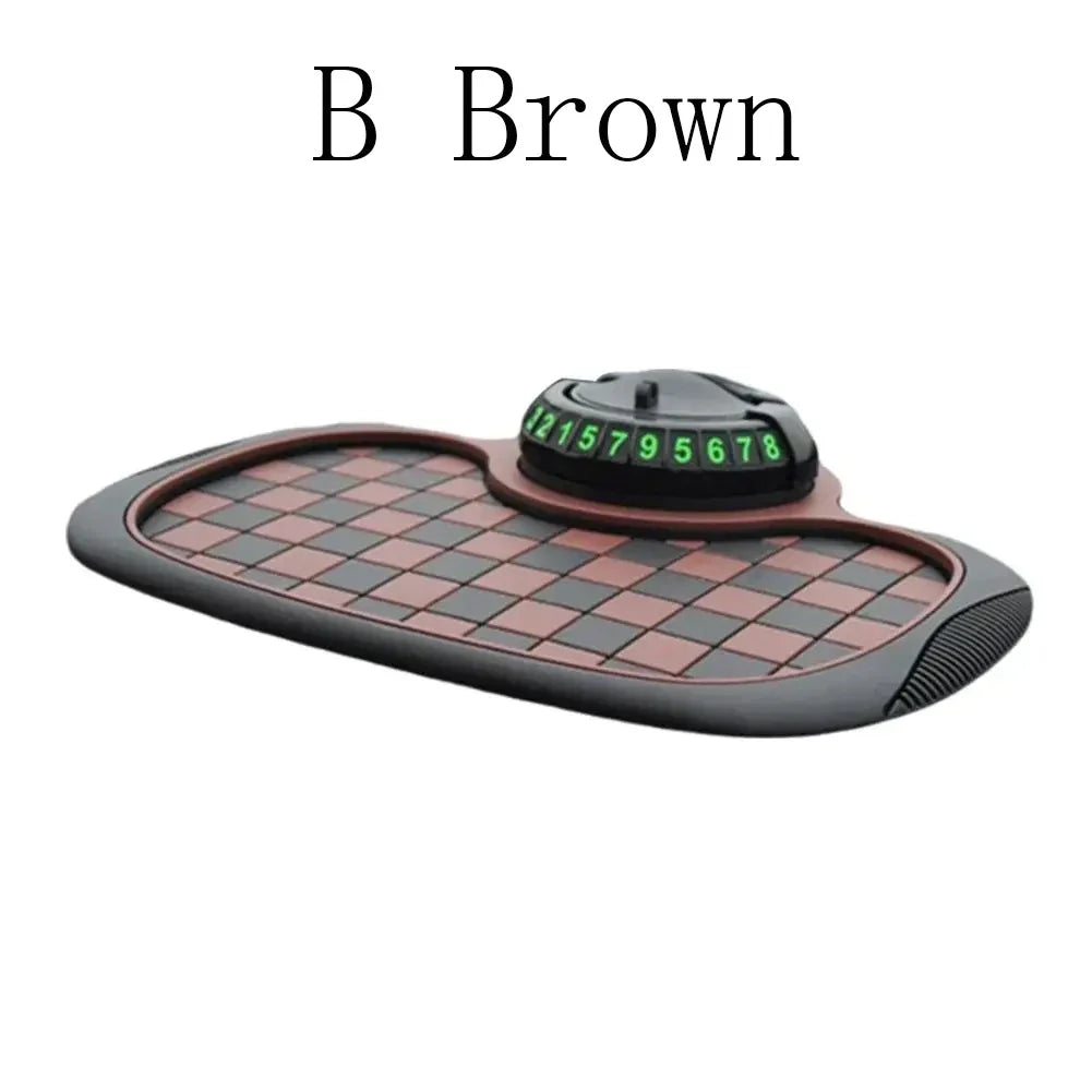 2 in 1 Car Phone Mount with Anti Slip Mat Dashboard Phone Holder 360-Degree Rotation Stable Smartphone Holder Universal
