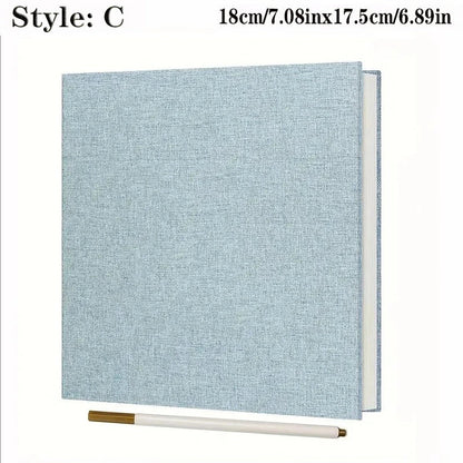 1pc Linen Photo Album Self Adhesive Scrapbook Album for 2x3 4x6 5x7 8x10 Pictures DIY Photo Book Birthday Gifts for Women Mom