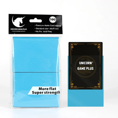 100PCS 66x91mm Matte Standard Size Card Sleeves TCG Trading Cards Protector For Tarot Shield Board Games Magical Cover PKM