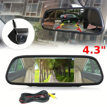 Backup Camera with Monitor Back up Camera System for Car  Reverse Camera  Rear View with 4.3in Monitor Safe Parking