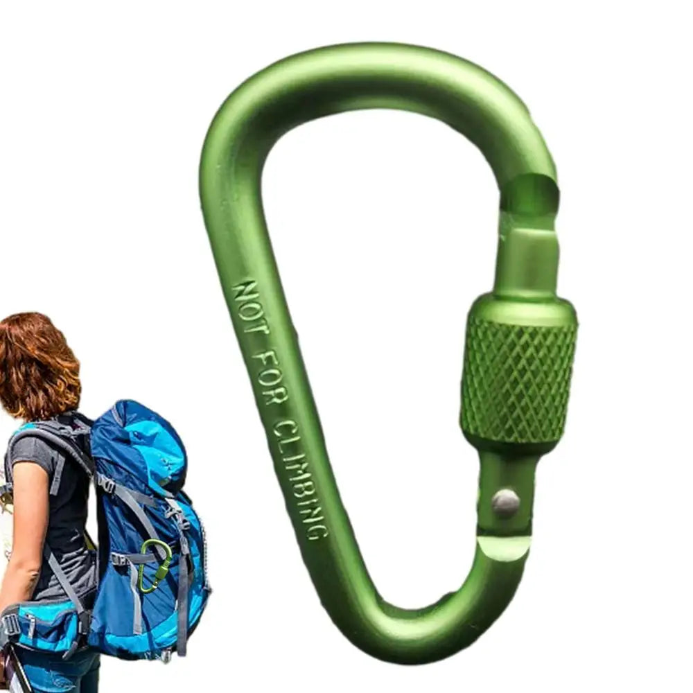 Outdoor Climbing Carabiner D Shaped Paracord Tensioner Key Chain Clip Aluminum Alloy Guylines Tensioner Camp Mountaineering Hook
