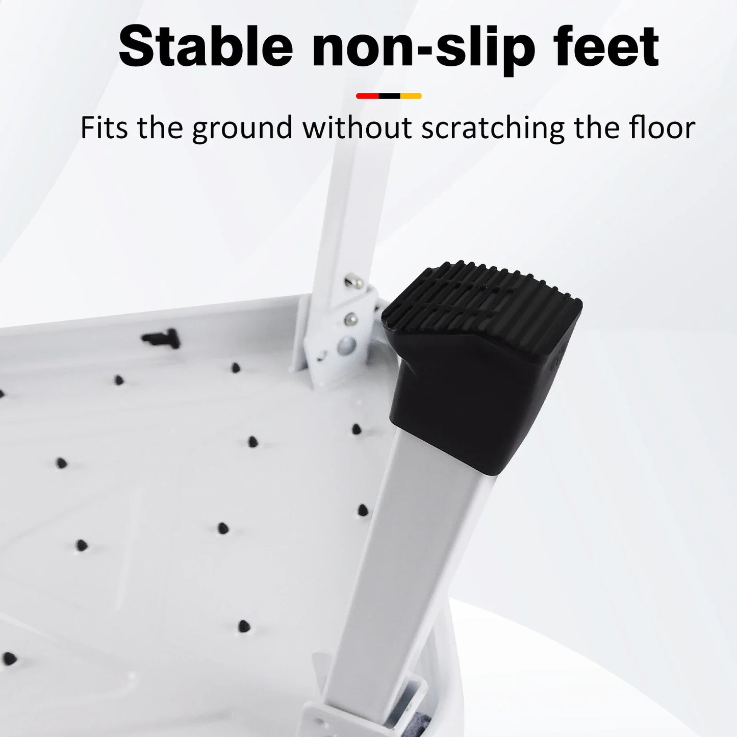 Step Stool Extra Wide Step Safety Non Slip Mat Heavy Duty Steel Folding Portable Kitchen Stool Home Garden Tool DIY
