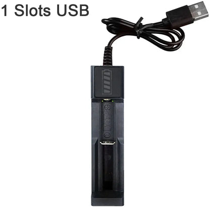 18650 Battery Charger 1 / 2 / 4 Slots Dual For 18650 Charging 4.2V Rechargeable Lithium Battery Charger
