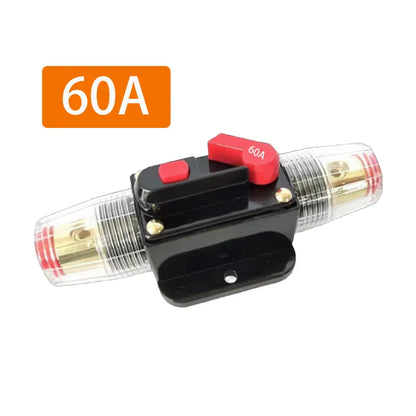 Circuit Breaker 12V 24V 20A 30A 40A 50A 60A 80A 100A Auto Car Bike Stereo Audio Solar Energy Circuit Breaker Reset Fuse Inverter