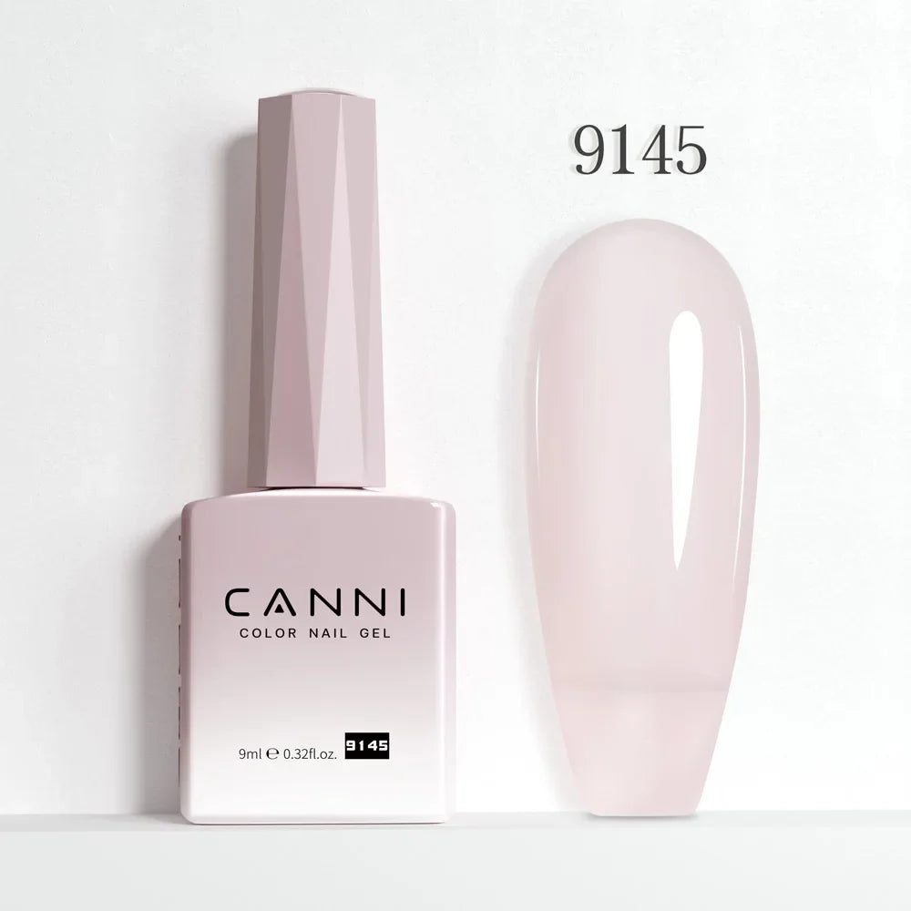 Canni Nail Gel Polish Jelly Nude Color HEMA FREE TPO FREE 9ml Transparent Semi Permanent Natural Nude French Nail Gel Lacquer
