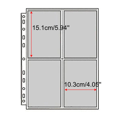 A4 Binder Photocards Holder Kpop Photo Card Page 2/3/4/9/10 Pocket Sleeves PVC Free Photo Album Refills 4x6 10x15 Pocket Sleeves