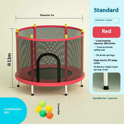 Children's Indoor Trampoline Home Use Jumping Bed 3-10 Years Old Household Trampoline Fun Fitness Exercise for Kids