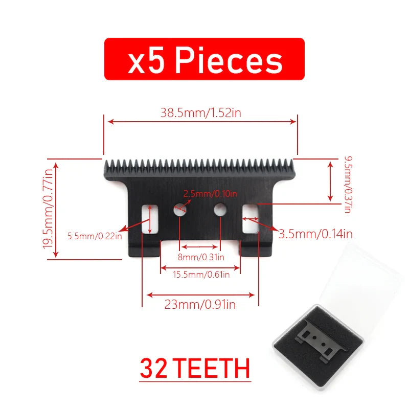 Original Replacement Blade for Kemei KM-2299 Clipper Professional Hair Trimmer Cutting Knife Head Parts Accessories