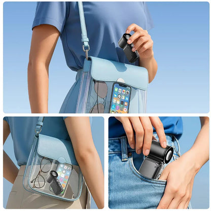 Mini handheld fan, portable small electric fan, USB charging portable pocket fan, suitable for outdoor, travel, and office use