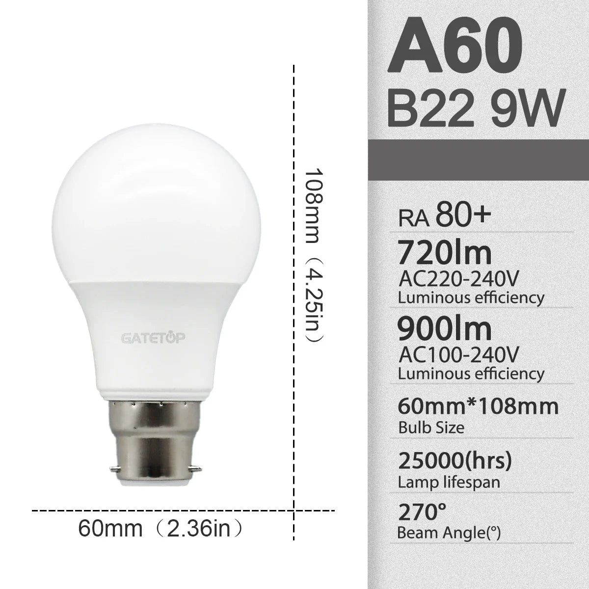 10Pack B22 LED bulb Lamp 220V 110V No flicker 8W 9W 12W 18W 24W Hight birght Warm lighting for home derection
