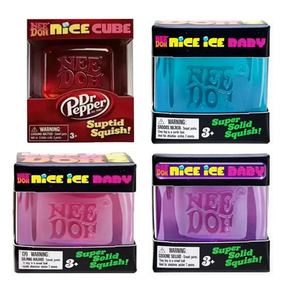 2026 Dr Pepper Nice Cube Squishy Toy Stress Relief Toy,Soft Squeeze Fidget Cube for Kids & AdultsAnxiety Relief Sensory Toy gift