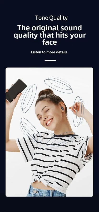 New Bluetooth headset Wireless Headphones Sport Earphones Waterproof Noise Reduction in-ear Wireless Earbuds With Mic For phones