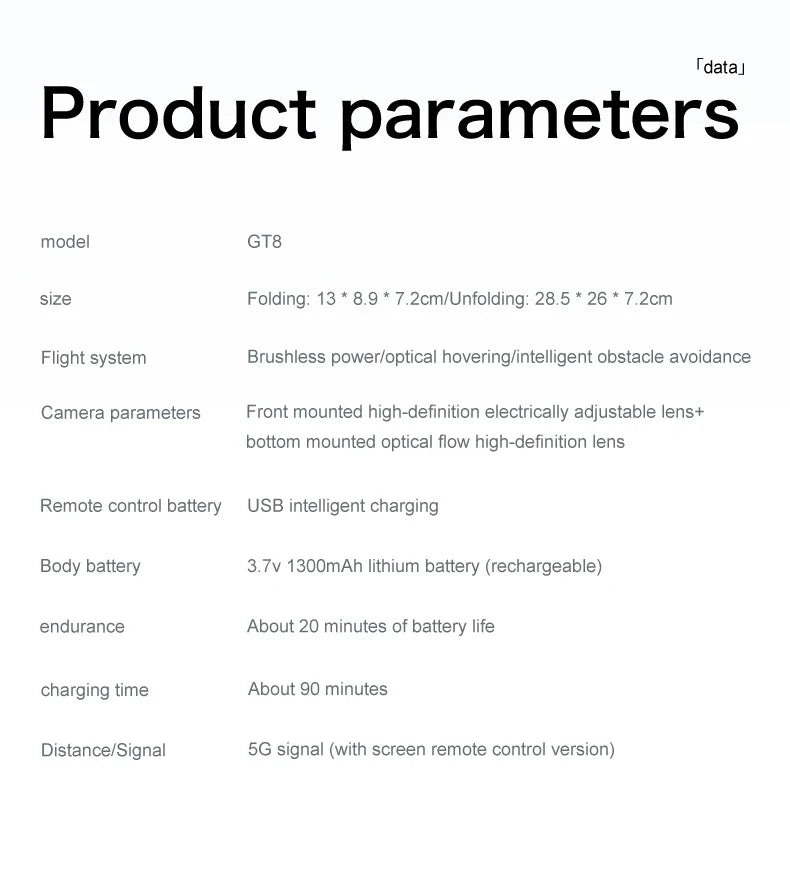 2026 New GT8 Drone GPS 8K Professional HD 360° Dual Cameras 5G WIFI Brushless Motors Obstacle Avoidance Foldable Quadcopter Toys