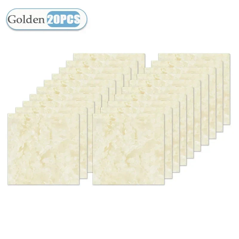 10/20/40PCS 30x30cm Self Adhesive Wallpaper Waterproof Tile Stickers FloorSticker for Kitchen Bathroom Ins Style Home Decor