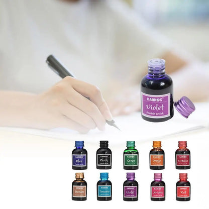 30MlL Pure Colorful Fountain Pen Ink Universal Refill Ink Stationery School Brand New Product Peace And Happiness