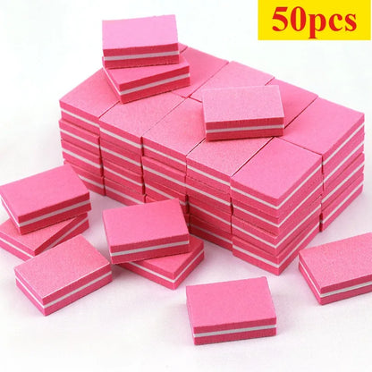 10-100psc Mini Buffing Sanding Files Block Pedicure Care Nail Art Buffer Polish Manicure Pedicure Nail File Tools Nail Charm new