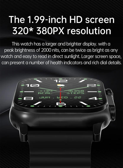Original T900 Ultra 2 Smart Watch 49mm Men Women Bluetooth Call BT Music Game Wireless Charging NFC Smartwatch For Android IOS