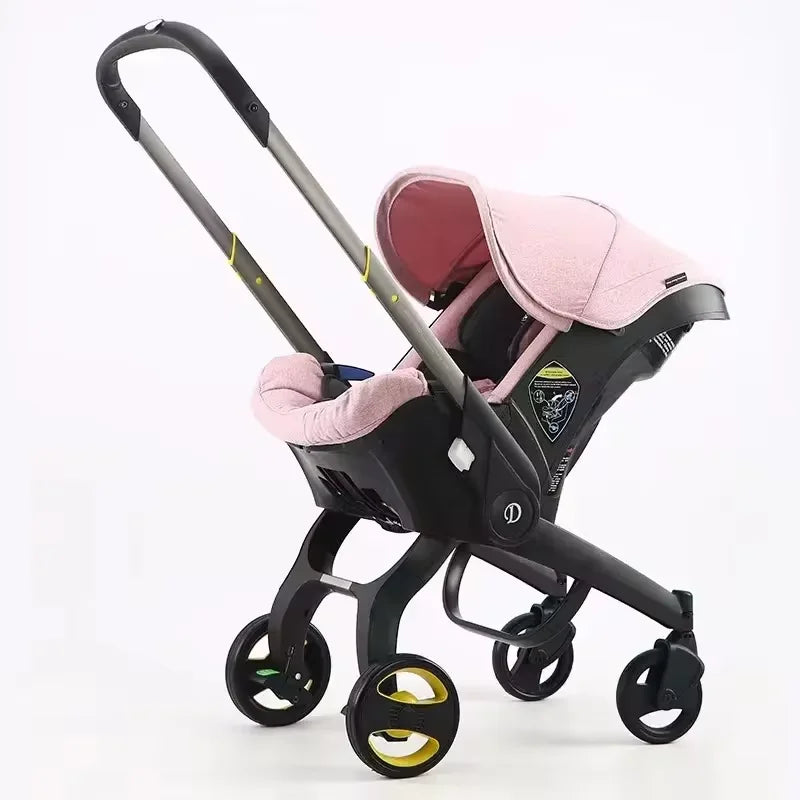 Multi-functional Two-Way Stroller 3-in-1 Foldable Basket Seat Portable Lightweight Luxury Travel Stroller Newborn-Ready Baby Stroller Baby Products, Infant Car Seats