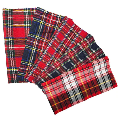 Teramila 25x25cm5-6PC/Lot Polyester-Cotton Plaid Patchwork Printed Cloth Sewing Quilting Fabric Needlework DIY Handmade Material
