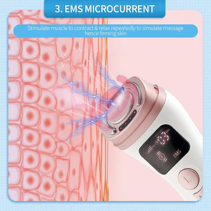Mini HIFU Machine Ultrasonic RF EMS HIFU Facial Lifting Skin Tightening Device Face Chin Neck Eye Anti Wrinkle Massager Home Use
